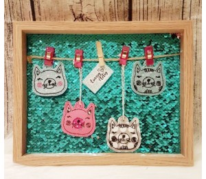 Stickserie - Kitty Doodle inkl. ITH Anhänger